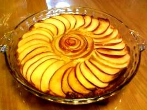 りんごとアーモンドのケーキ Apple tart